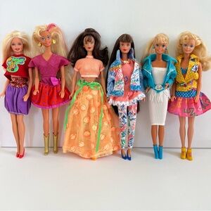 Vintage 90s Barbie doll lot (6 dolls)